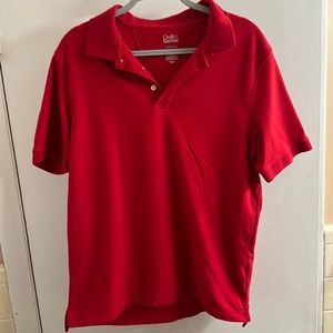 Men’s large Croft and Barrow polo. Red.